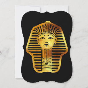 Cartão De Notas O Ouro egípcio Tutankhamun Mask