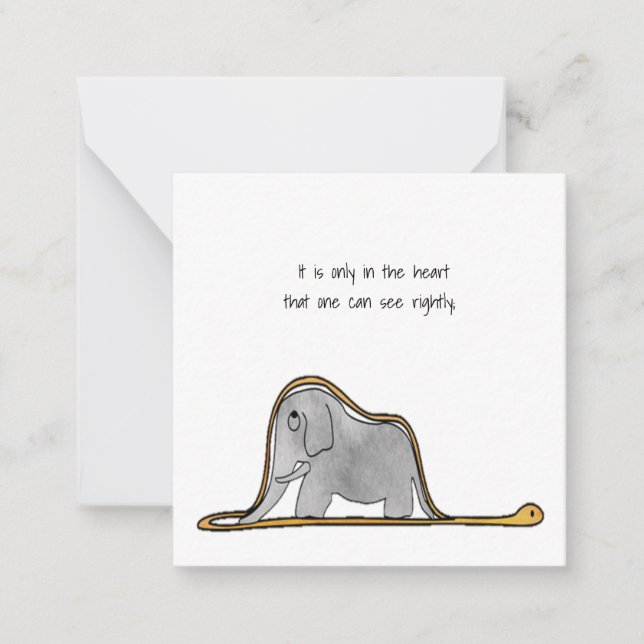 Cartão De Notas O Pequeno Príncipe (Frente)