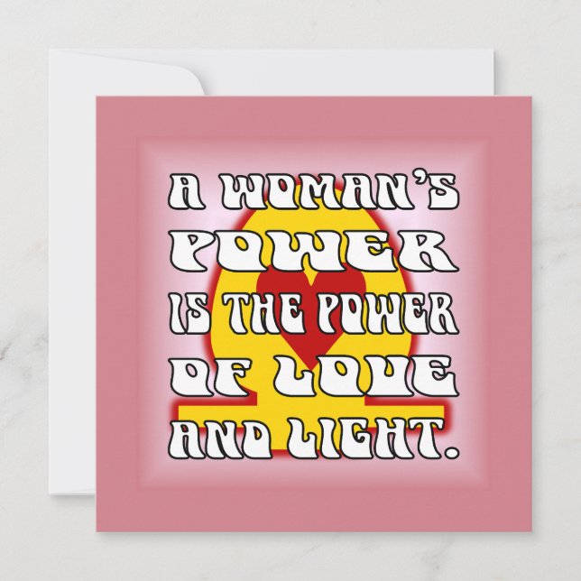 Cartão De Notas O poder da mulher (Frente)