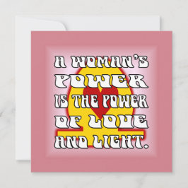 Cartão De Notas O poder da mulher