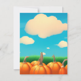 Cartão De Notas O Pumpkin Patch