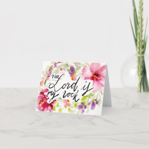 Cartão De Notas O Senhor é o meu Rock Escritura