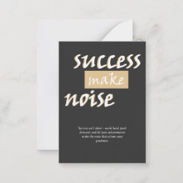 Cartão De Notas O som do sucesso da camiseta