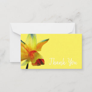 Cartão De Notas Obrigado A moderna arte da flor daffodil
