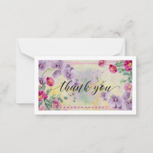 Cartão De Notas Obrigado Art Card