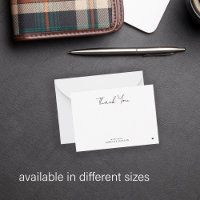 Obrigado elegante e moderno de script chic