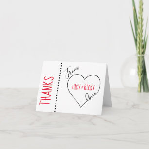 Cartão De Notas Obrigados Com Amor De