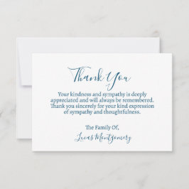 Cartão De Notas Ocean Beach Funeral Obrigado, Simpatia