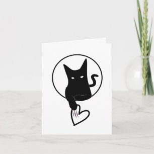 Cartão De Notas Ode to Love Cat Foled Note Card - Adiela Akoo