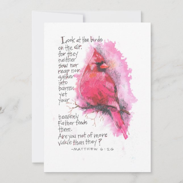 CARTÃO DE NOTAS OLHA PARA AS AVES (Frente)