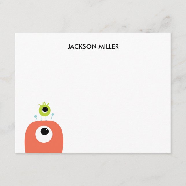 Cartão De Notas Olhos Em Você | Papel de carta A2 personalizado (Frente)