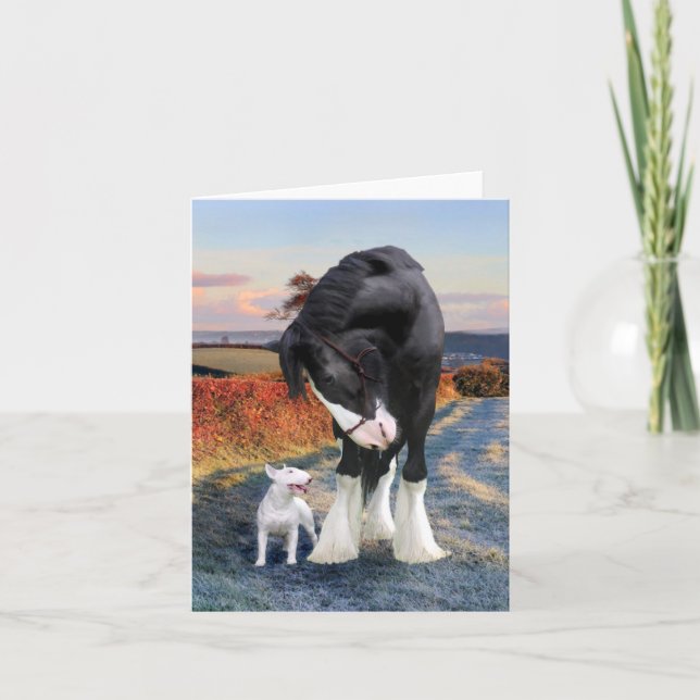 Cartão De Notas "Ollie & Blackbird" Note Card (Frente)