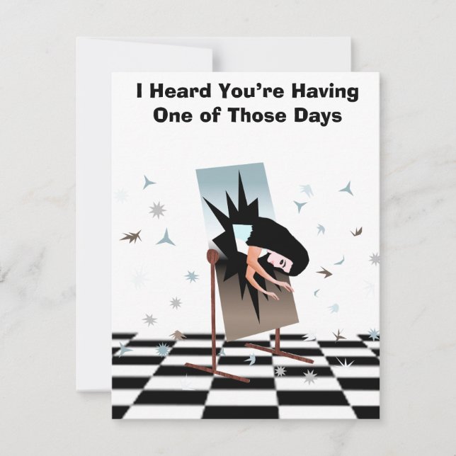 Cartão De Notas One of Those Days Note Card (Frente)