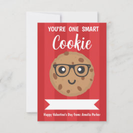 Cartão De Notas One Smart Cookie - Kids Classroom Valentine's Day