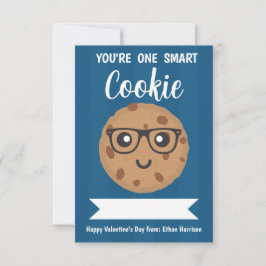 Cartão De Notas One Smart Cookie - Kids Classroom Valentine's Day