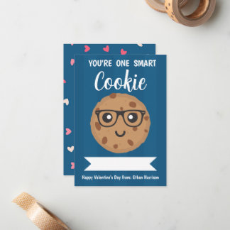 Cartão De Notas One Smart Cookie - Kids Classroom Valentine's Day