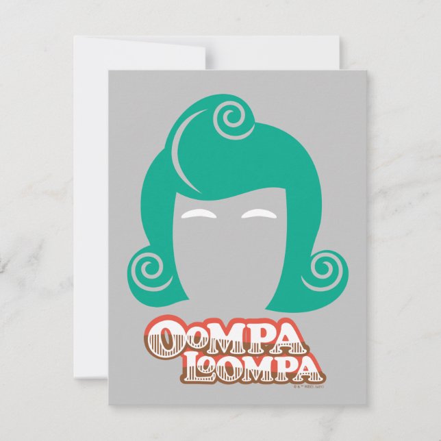 Cartão De Notas Oompa Loompa Hair Graphic (Frente)