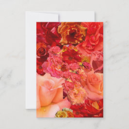 Cartão De Notas Orange Rose Collage 