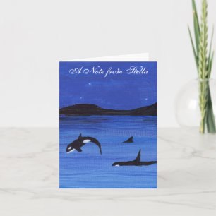 Cartão De Notas Orca