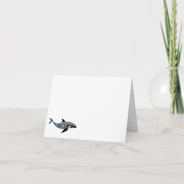 Cartão De Notas Orca pequeno (Frente)
