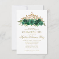 Orçamento Esmerald Verde Tiara Quinceañera