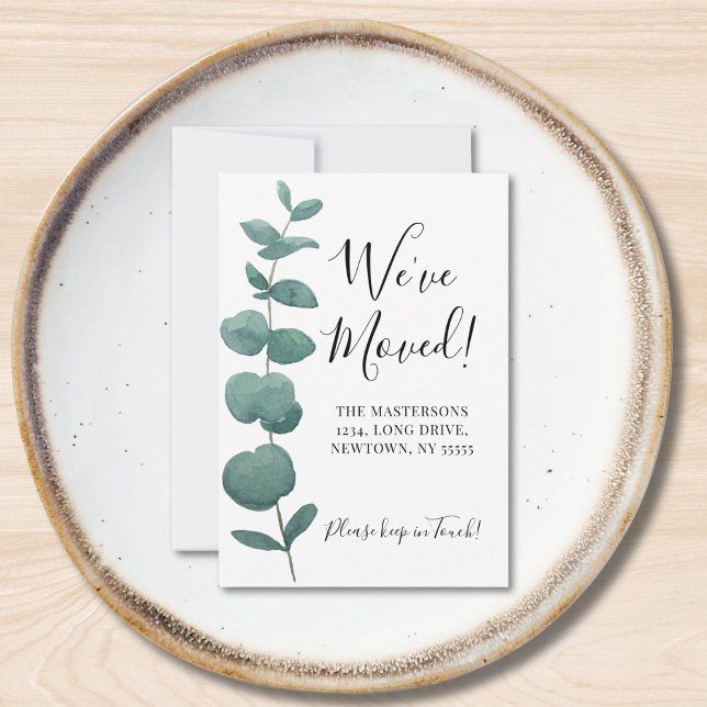 Cartão De Notas Orçamento Mini, movemos o lançamento do Eucalyptus (Criador carregado)