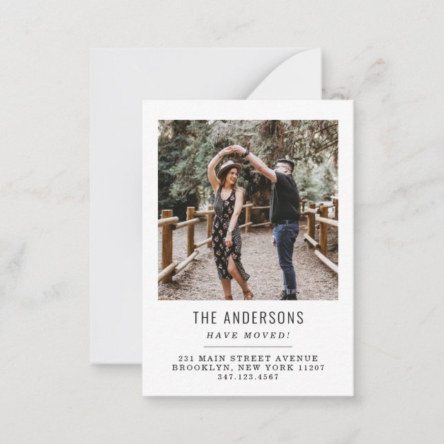 Cartão De Notas Orçamento Movimentamos Mudança de Endereço Fotogra (Frente)