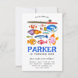 Cartão De Notas Orçamento O-Fish-al Reel Diversão Pesca de Peixes