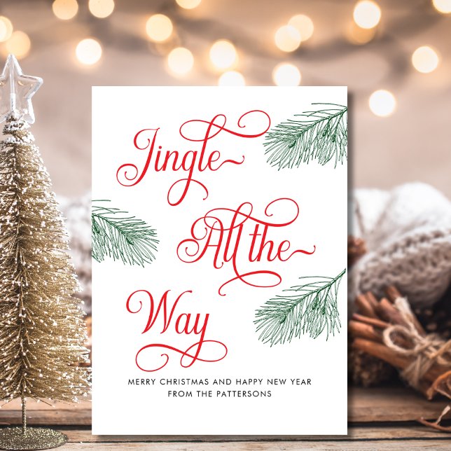 Cartão De Notas Ordenado do Orçamento Verde Vermelho Caligrafia (Criador carregado)