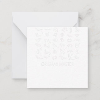 Cartão De Notas Origami Master Japanese paper folding craft