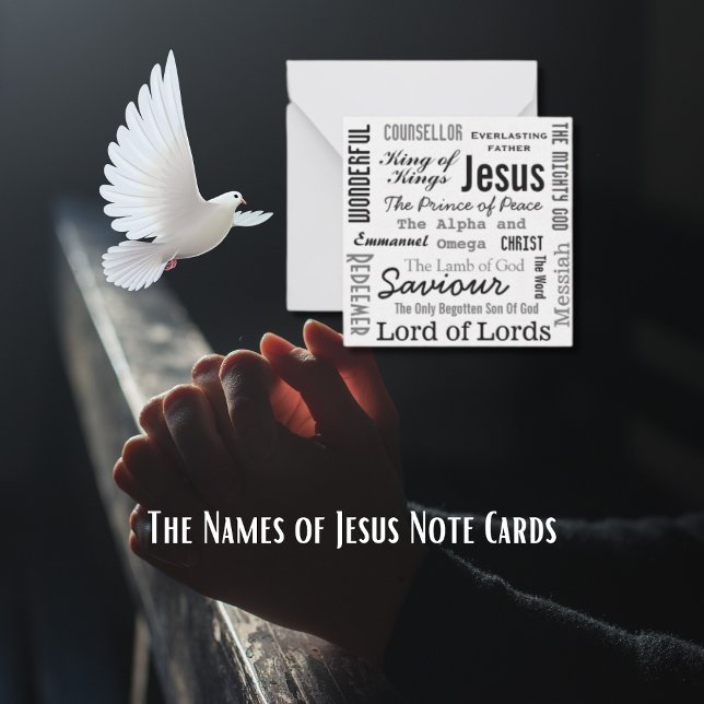 Cartão De Notas Os Nomes de Jesus (The Names of Jesus Note Card)