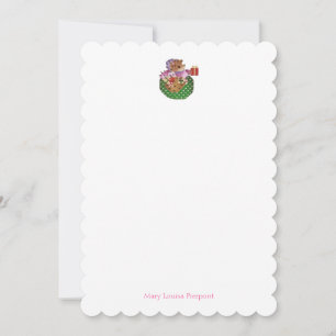 Cartão De Notas ouriço Heddy personalizado