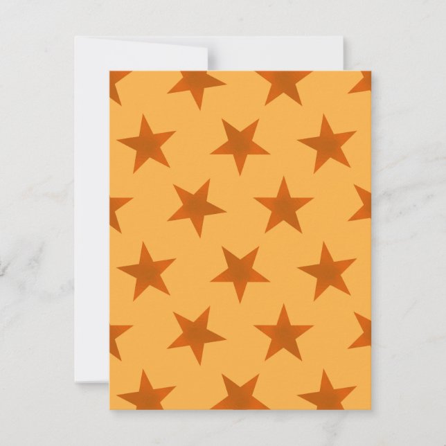 Cartão De Notas Padrão 2 de estrelas de ouro (Frente)