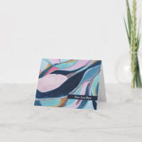 Padrão de Arte Abstrata em Aquarela Personalizado