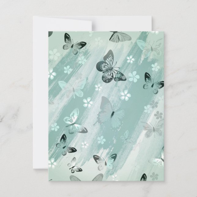 Cartão De Notas Padrão de borboleta 9 (Frente)