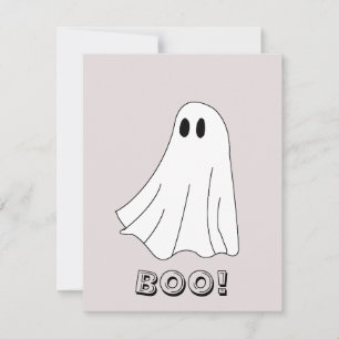 Cartão De Notas Padrão de Fantasma Pastel Fofo