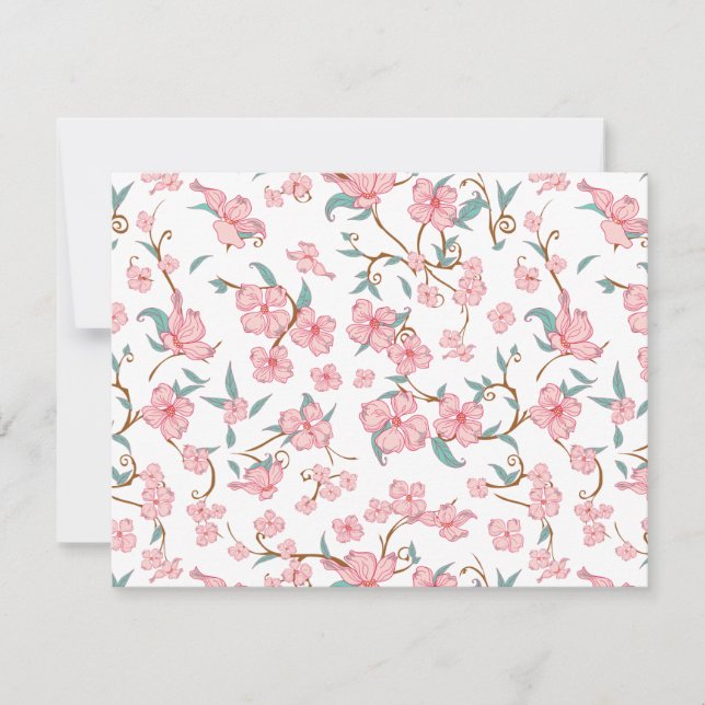 Cartão De Notas Padrão de Flores Assustadoras (Frente)