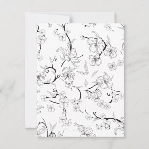 Cartão De Notas Padrão de Flores Assustadoras 7