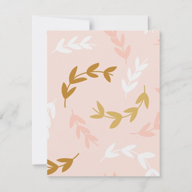 Cartão De Notas Padrão de Folhas 4 (Frente)