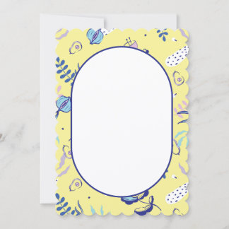 Cartão De Notas Padrão Floral Amarelo Nota de Corte de vieira Diár