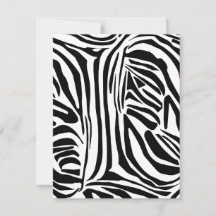 Cartão De Notas Padrão zebra