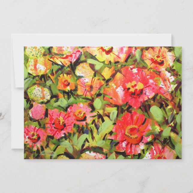 Cartão De Notas Padrão Zinnia #181020 (Frente)