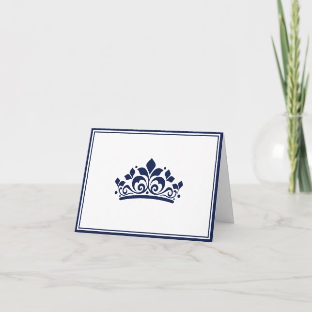 Cartão De Notas Pageant Crown Note Card (Frente)