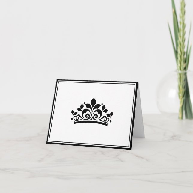 Cartão De Notas Pageant Crown Note Card (Frente)