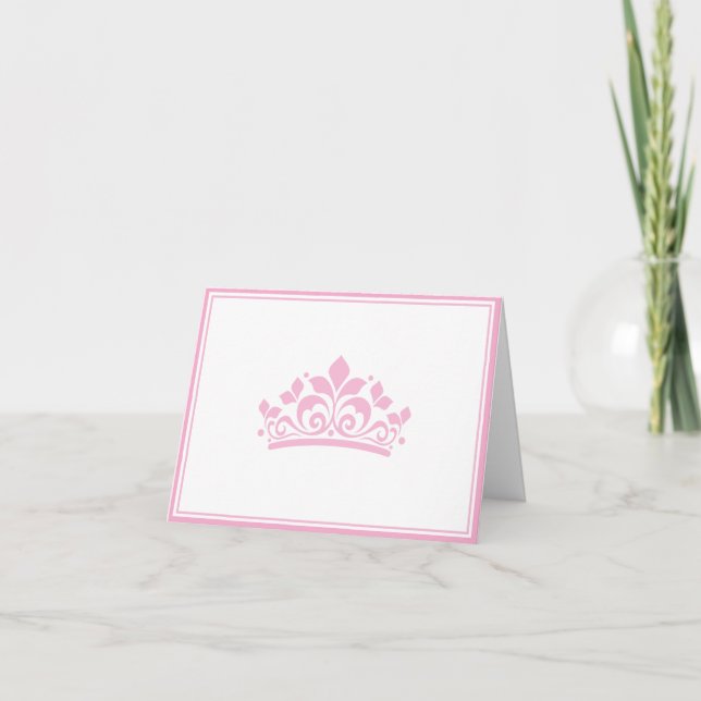 Cartão De Notas Pageant Crown Note Card (Frente)