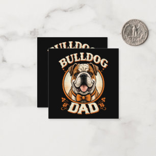 Cartão De Notas Pai Bulldog – Dia dos Pais com Bulldog Vintage Fof