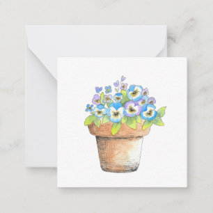 Cartão De Notas Painéis de Aquarela Potentes