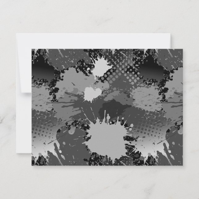 Cartão De Notas Paint Splash Patterno 2 (Frente)