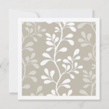 Paisley Waltz Silhouette Beige Minimal Botanical