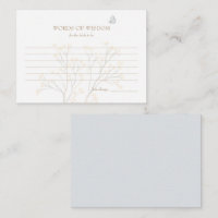 Palavras Azuis Pálidas Femininas de Sabedoria